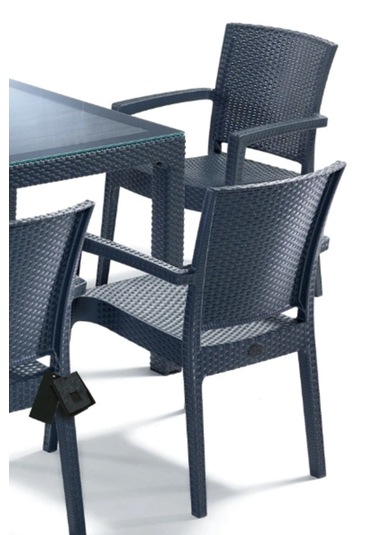 4 Kişilik Victor Koltuk 90x150cm Camlı Set Antrasit