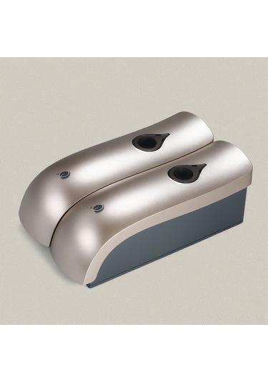 Kangvka Duvarlı 2 Lü 300ml 2 El Çevirme Sabun Spreyi - Şampuan & Duş Jeli Ayırt Edici Basınçlı Dispenser Delme Yok - Şampanya Altın Şampanya Altın