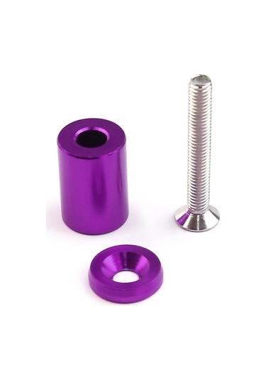 Cbtx 4 Adet Araba Modifiye İzolasyon Sütunu Motor Kapağı Tıkanmış Vidalı Motor Türbini Havalandırma Contası Vida Yıkayıcı Mor