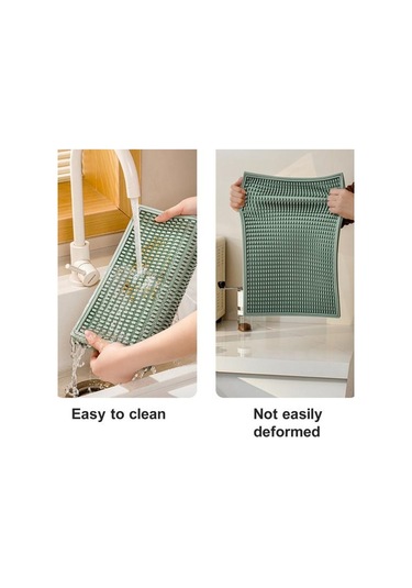 Açık Gri 2 Adet Silikon Kaymaz Drenaj Bar Mat Seti Modern Minimalist Tasarım Yalıtımlı Coaster Şarap Bardakları İçin Çevre Dostu