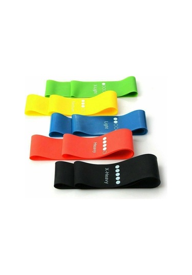 Yeşil Yeşil Direnç Bantları Döngü Egzersiz Kauçuk Spor Salonu Yoga Elastik Bant Fitness Eğitimi Yeşil