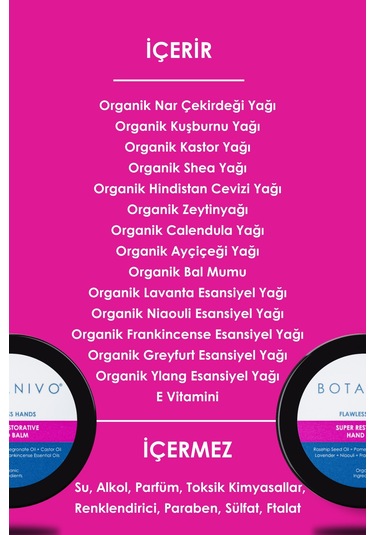 Botanivo Yoğun Onarıcı El Kremi 30 ML