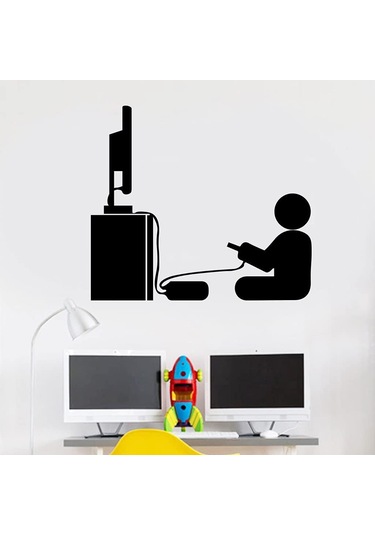 Çocuklar Oyun Oynama Duvar Çıkartmaları Kendinden Yapışkanlı Pvc Ev Yatak Odası Çocuk Odası Duvar Dekorasyonu Poster 43 38cm Şeffaf