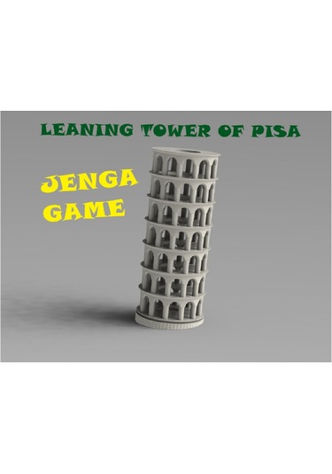 Pisa Jenga Oyunu Eğimli Kulesi