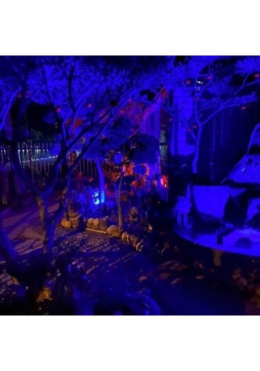 Kumandalı Led Işık Dış Cephe Aydınlatması Çok Renkli Rgb Led Panel Işık Partiled Aydınlatma Siyah