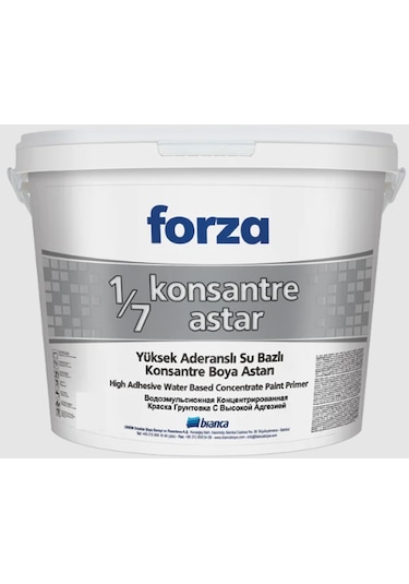Bianca Forza 1/7 Konsantre Astar Su Bazlı Boya Astar Şeffaf 2,5lt