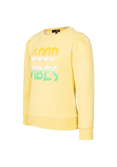 Brz Kids Baskılı Kız Çocuk Sweatshirt-sarı Sarı