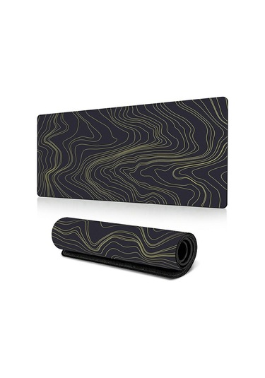 Cbtx 400 900 2mm Soyut Desen Büyük Mouse Pad Kauçuk Bilgisayar Masaüstü Mat - Line-26