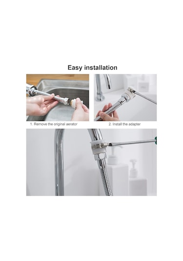 Cbtx Mutfak Musluk Anti-sıçrama Başlığı Basınçlı Duş Başlığı Evrensel Döner Havalandırıcı Uzun Stil