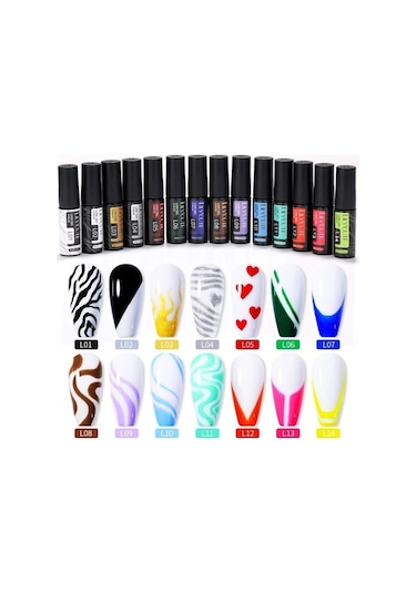 Lily Cute Nail Art Çizim Ojesi Uv Gel 53335-10