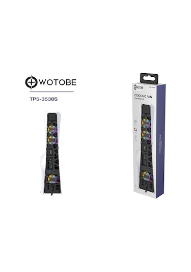 Tp5-3538s Ps5 Slim Disk Ps5 Slim Dijital Uyumlu Hız Ayarlı Rgb Arka Soğutucu Fan