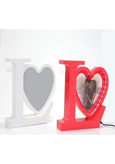 Eşe Sevgiliye Güzel Romantik Hediye Love Ledli Sihirli Ayna Resim