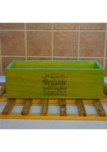 Ahşap Organizer Yeşil Mutfak Organizer Çok Amaçlı