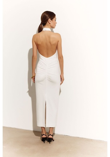 Visteriya Elbise Beyaz