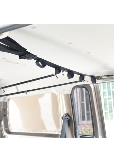 Novahub Balık Olta Taşıma Askısı - Kolay Kurulum, 2 Adet Siyah Nylon