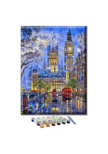Sayılarla Boyama Seti - Londra Sokakları