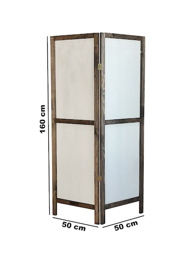 Ahşap Paravan Panel Kumaş Paravan Seperatör 5214