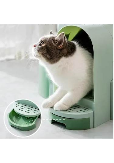 Techtic Star Tüneli Çekmeceli Kedi Tuvaleti + Kürek