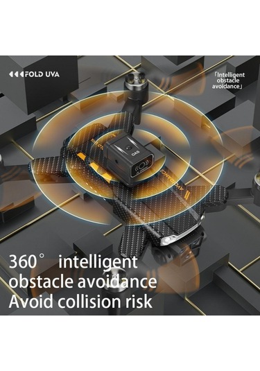 Js22pro Drone,4k Uzaktan Kumandalı, Fırçasız Motorlu 360 Roll Özellikli , Çift Lens Korumalı Drone-1472