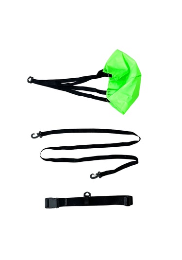 Cawooo Yüzme Antrenman Paraşütü Yüzücü Direnç Paraşüt Yeşil