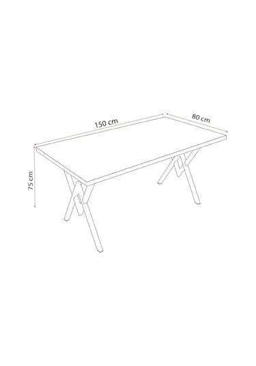 Elma 6 Kişilik Mutfak Yemek Masa Takımı Krem