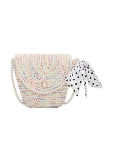 Szypzstore Swico Remado Yaz Plaj Çantası Pamuklu Dokuma Omuz Çantası 7a3qaı Renkli