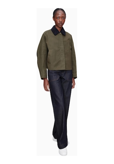 A.p.c Becca Jacket Su Itici Kısa Kesim Kadın Ceket Haki