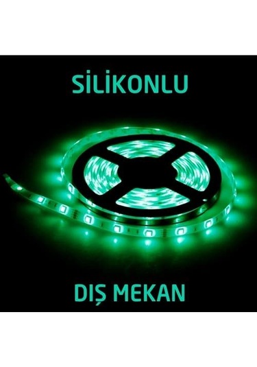 Şerit Led Tek Çipli Dış Mekan Yeşil Lamptime 111108 (5 Metre)