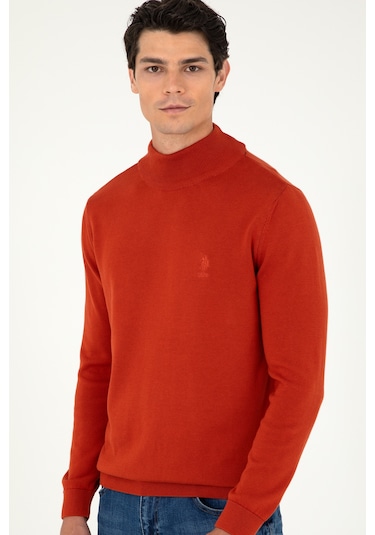 U.s. Polo Assn. Erkek Kiremit Kazak /triko 50288887-vr031 Kiremit