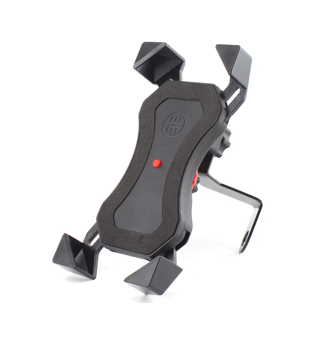 Yuntech01 Bisiklet Telefon Tutucu, Dayanıklı Abs Malzeme, Dört Tırnaklı Koruma, Navigasyon Ve Şarj Uyumlu, Siyah Siyah