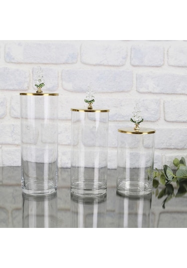 Selim Dekor Grape 3 Lü Kavanoz Seti