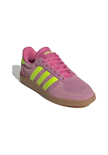 Adidas Breaknet Sleek Mor Kadın Sneaker 000000000102235889 Mor-neon Yesıl-sarı Mor - Neon Yeşil - Sarı