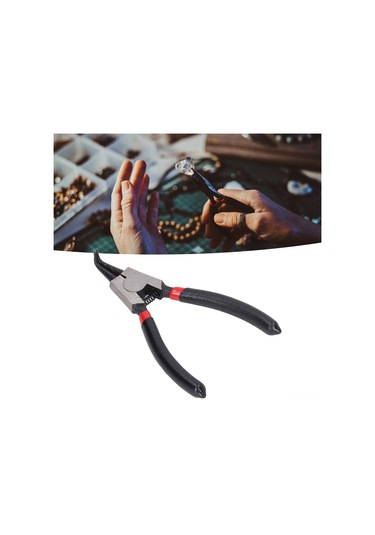 Tenfowee Karbon Çelik Isıl İşlemli C Halka Pensi - 12,7cm 5 İnç El Tamir Aracı - Kauçuk Saplı Kaymaz Tutuş - Profesyonel Montaj Ve Kaldırma