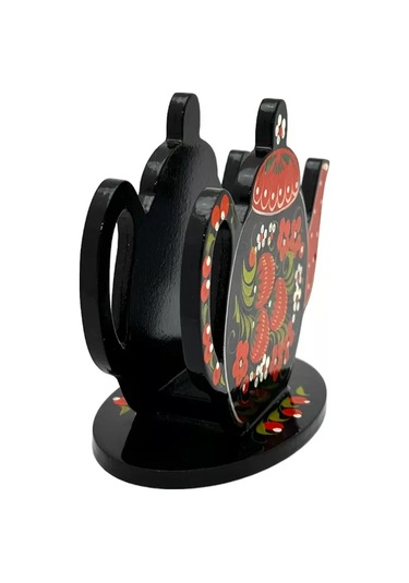 Olimp Suveniry Ahşap Peçetelik Çaydanlık 218890099 Kırmızı