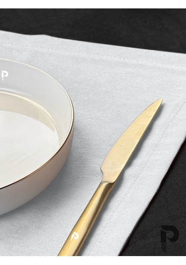 Beyaz Kumaş Peçete Daily Serisi Kadife Görünümlü Beyaz