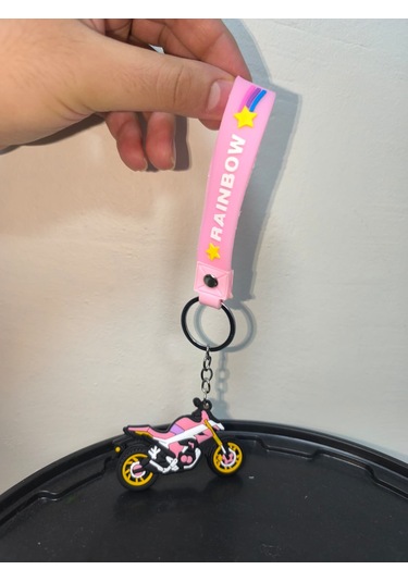 Silikon Kaliteli Motosiklet Anahtarlığı Esnek, Dayanıklı Ve Şık Tasarım