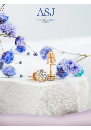 Asj Altın Altın İğne Küpeler 925 Gümüş 235988123 Altın