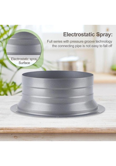 75-300mm Egzoz Kanalı Bağlantı Flanşı Metal Boru Hava Tahliye Bağlantısı Mutfak 250mm