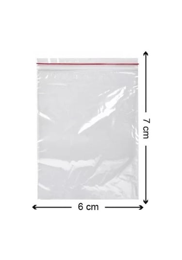 Kilitli Torba Kilitli Poşet 6X7 Cm 100 Adet