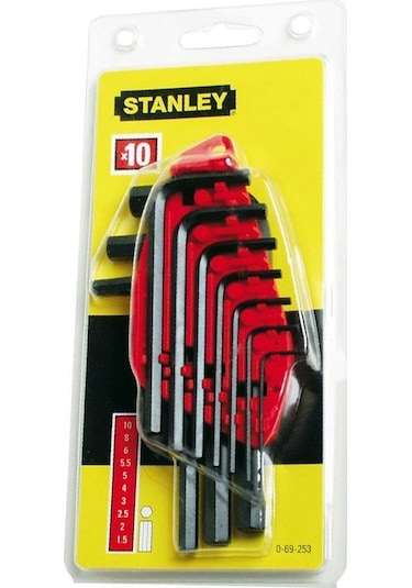 Stanley ST069253 10 Parça Allen Anahtar Takımı