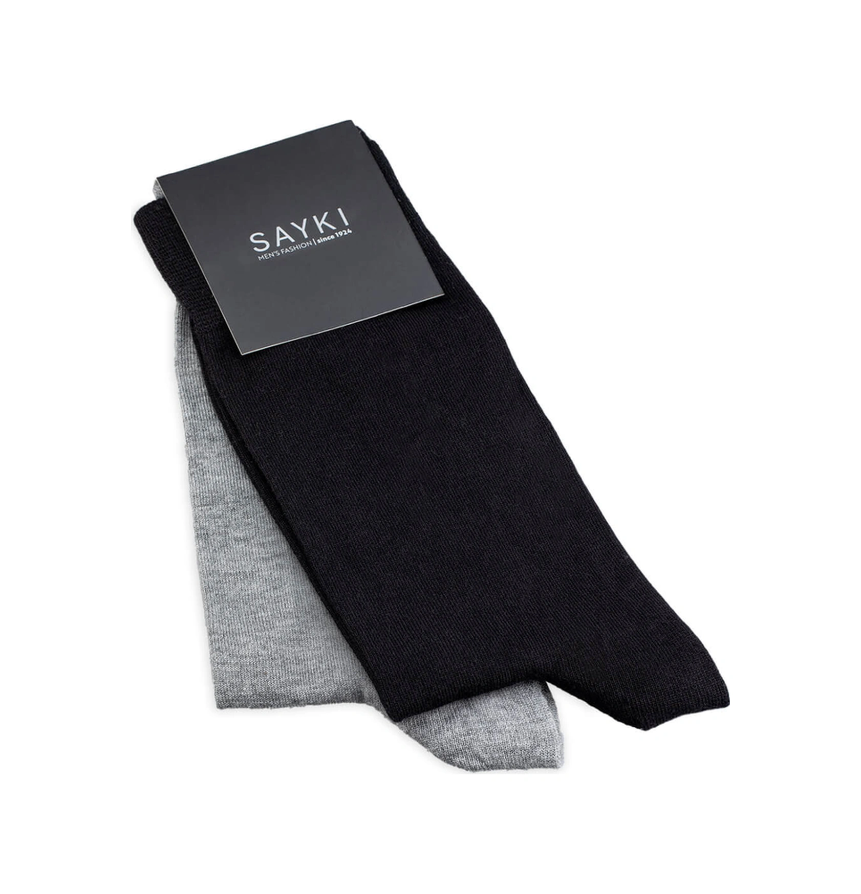 Siyah İkili Bambu Soket Çorap Model4