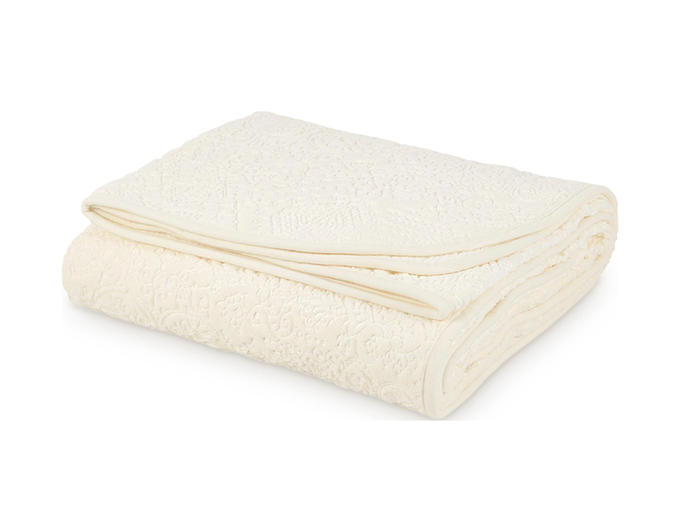 Tulia 220x240 Battal Boy Emboss Battaniye Krem