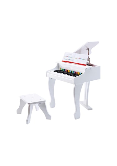 Hape Deluxe Grand Elektronik Piyano - Beyaz