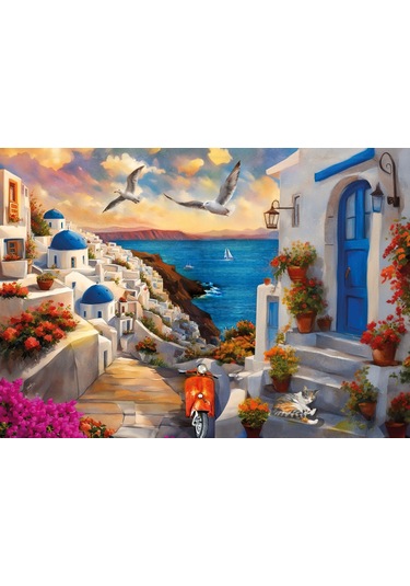 Ks Games 500 Parça Santorini Puzzle - Serhat Filiz