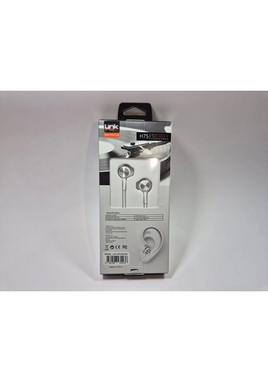Linktech Ekstra Bass Kablolu Kulaklık , Linktech H75 Beyaz Type-c Mikrofonlu Metal Kablolu Kulaklık Universal