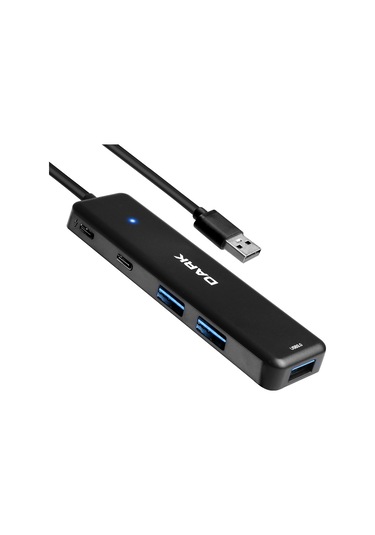 Dark Connect Master X5C USB3.2 Gen 1 Type-A 3 Port USB-A 1 Port Hub