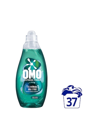 Omo Express Fresh Kötü Koku Karşıtı Beyaz ve Renkliler Sıvı Çamaşır Deterjanı 1480 ML