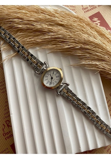 Rub072 25 Mm Rubsey Retro Minimal Hasır Kordon Vintage Kadın Kol Saati Siyah