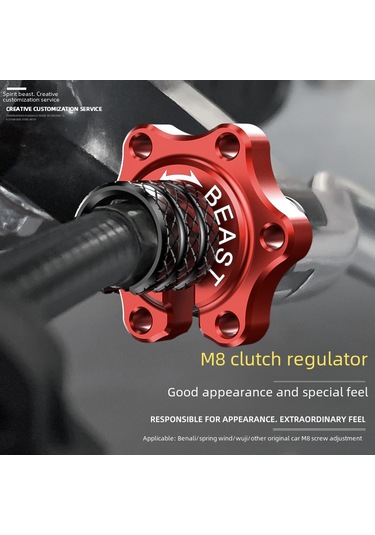 Bir Kırmızı Ve Bir Siyah M8 Debriyaj Hattı Ayar Vidası L2, Üniversal