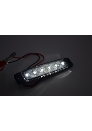 12v 6 Led Beyaz Parmak Lamba Su Geçirmez İnce Dizayn Side Marker